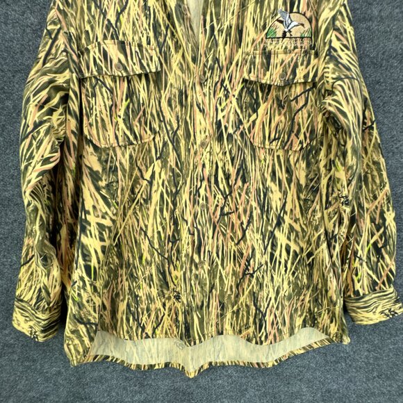 Made 2 Deceive Camo Shirt Mens Extra Large Button Down Hunting Outdoor Duck - Picture 3 of 16